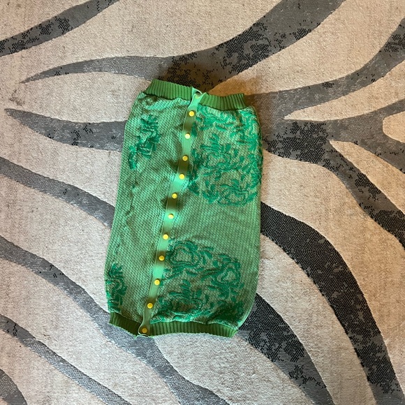 Katya Zelentsova- Green Knit Midi Dress - Picture 2 of 4